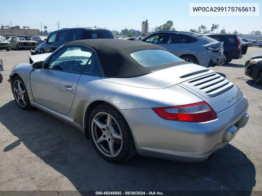 WP0CA29917S765613 2007 Porsche 911 Carrera/Carrera 4