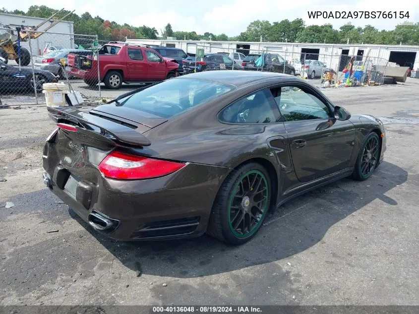 WP0AD2A97BS766154 2011 Porsche 911 Turbo