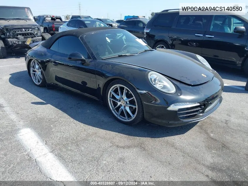 WP0CA2A94CS140550 2012 Porsche 911 Carrera