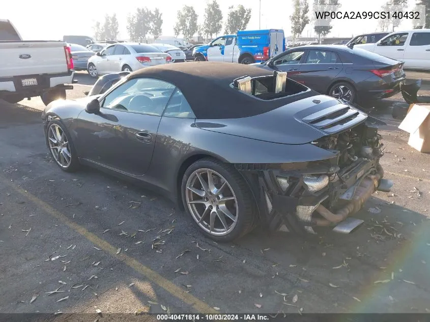 WP0CA2A99CS140432 2012 Porsche 911 Carrera