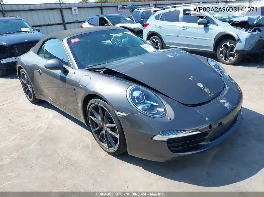 2013 Porsche 911 Carrera VIN: WP0CA2A96DS141071 Lot: 40523075