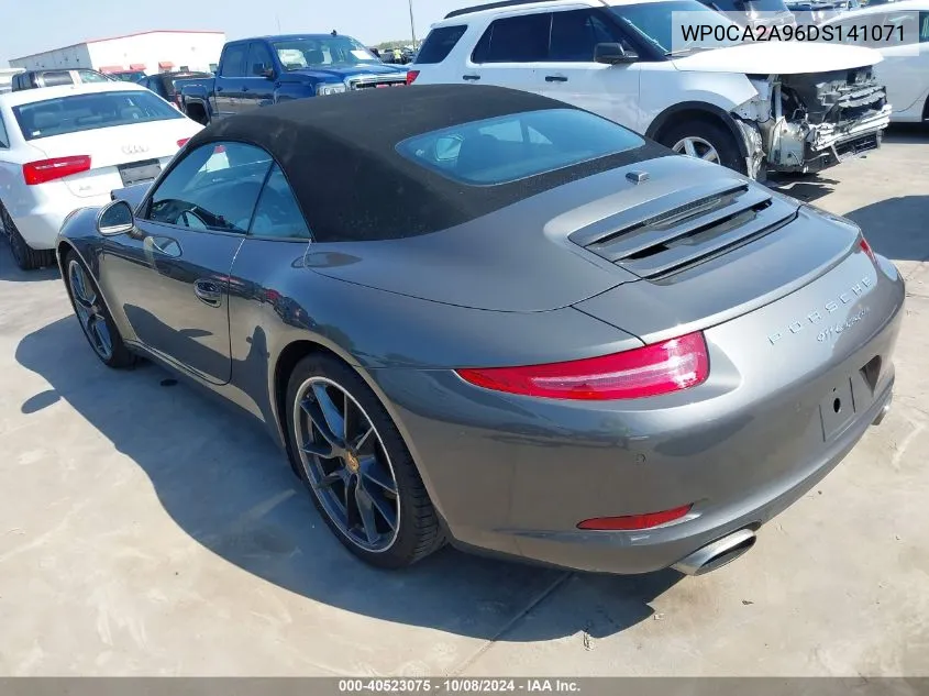 2013 Porsche 911 Carrera VIN: WP0CA2A96DS141071 Lot: 40523075