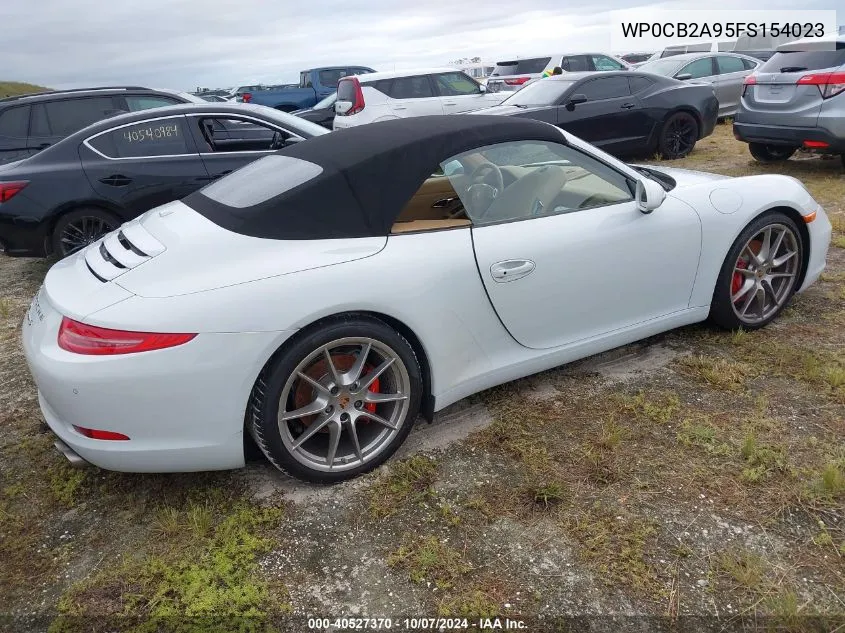 WP0CB2A95FS154023 2015 Porsche 911 Carrera S/Carrera 4S/Carr