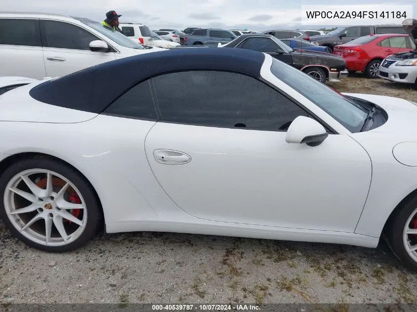 WP0CA2A94FS141184 2015 Porsche 911 Carrera/Carrera 4