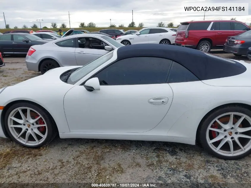 WP0CA2A94FS141184 2015 Porsche 911 Carrera/Carrera 4