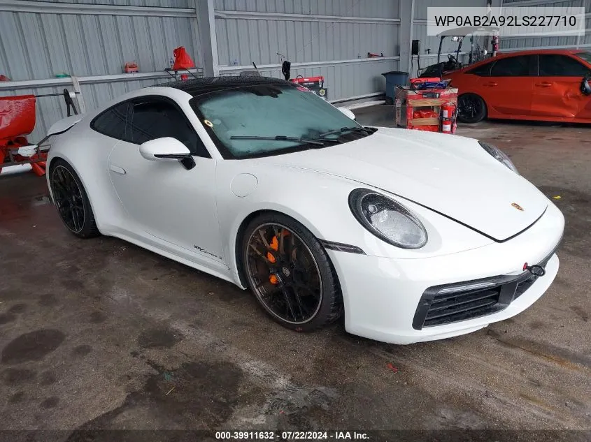 WP0AB2A92LS227710 2020 Porsche 911 Carrera 4S/Carrera S