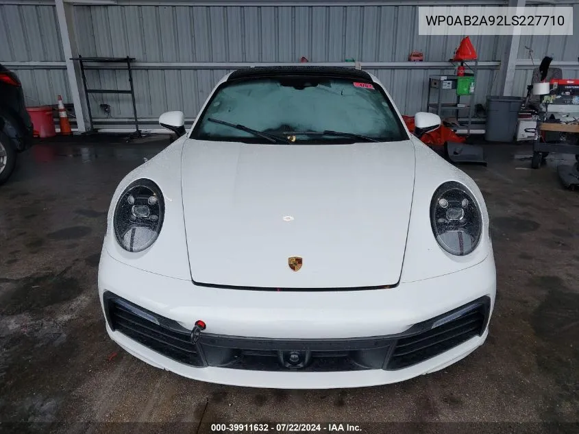 WP0AB2A92LS227710 2020 Porsche 911 Carrera 4S/Carrera S