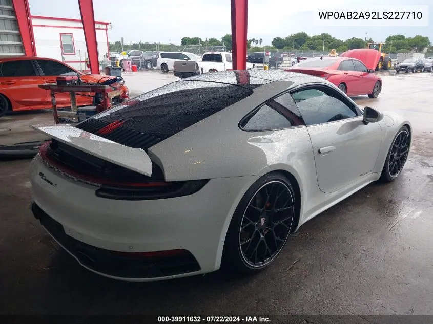 WP0AB2A92LS227710 2020 Porsche 911 Carrera 4S/Carrera S