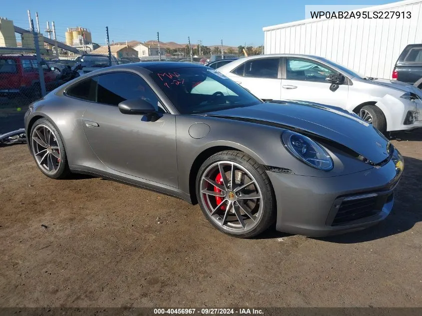 2020 Porsche 911 Carrera 4S VIN: WP0AB2A95LS227913 Lot: 40456967