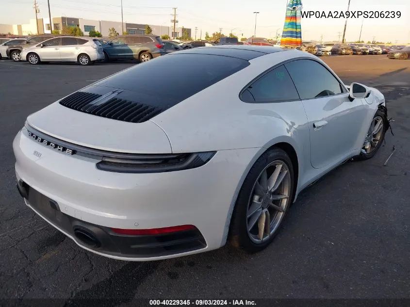 2023 Porsche 911 Carrera/Carrera 4/Carrera T VIN: WP0AA2A9XPS206239 Lot: 40229345