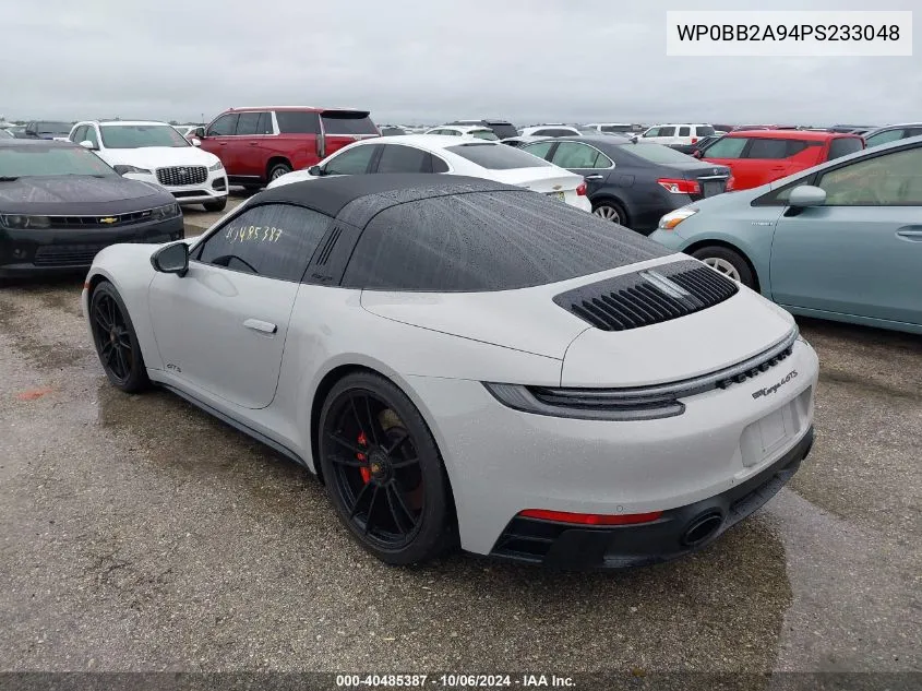 2023 Porsche 911 Edition 50 Years Porsche Design/Targa 4 Gts/Targa 4S VIN: WP0BB2A94PS233048 Lot: 40485387