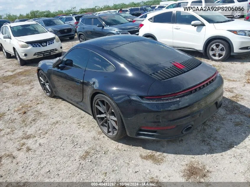 2023 Porsche 911 Carrera/Carrera 4/Carrera T VIN: WP0AA2A92PS206056 Lot: 40493267