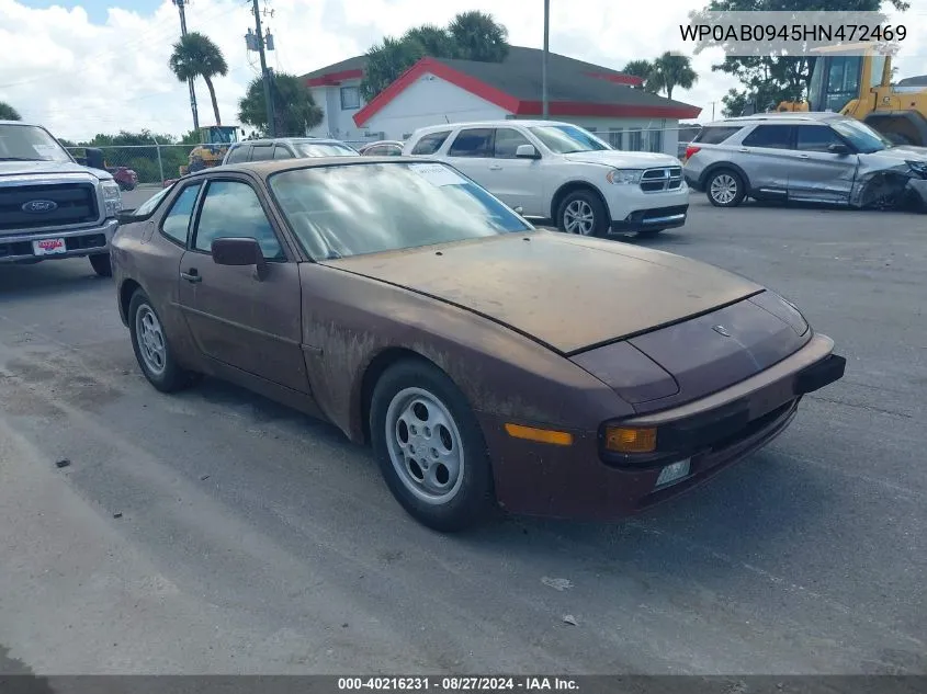 WP0AB0945HN472469 1987 Porsche 944