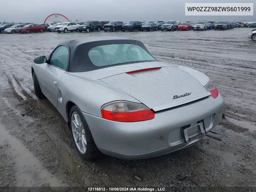 1998 Porsche Boxster VIN: WP0ZZZ98ZWS601999 Lot: 12116812