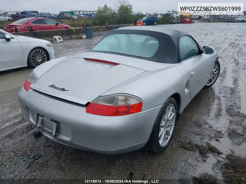 1998 Porsche Boxster VIN: WP0ZZZ98ZWS601999 Lot: 12116812