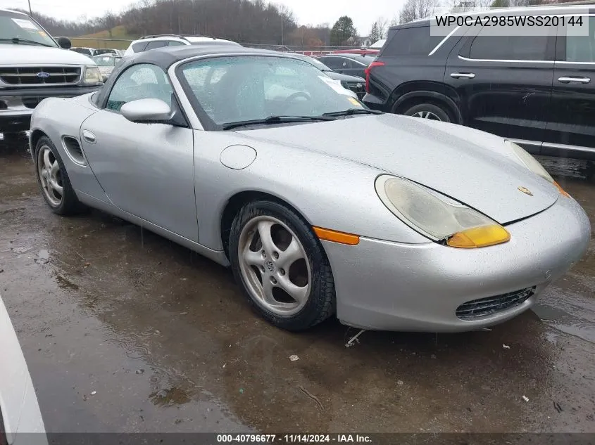 1998 Porsche Boxster VIN: WP0CA2985WSS20144 Lot: 40796677