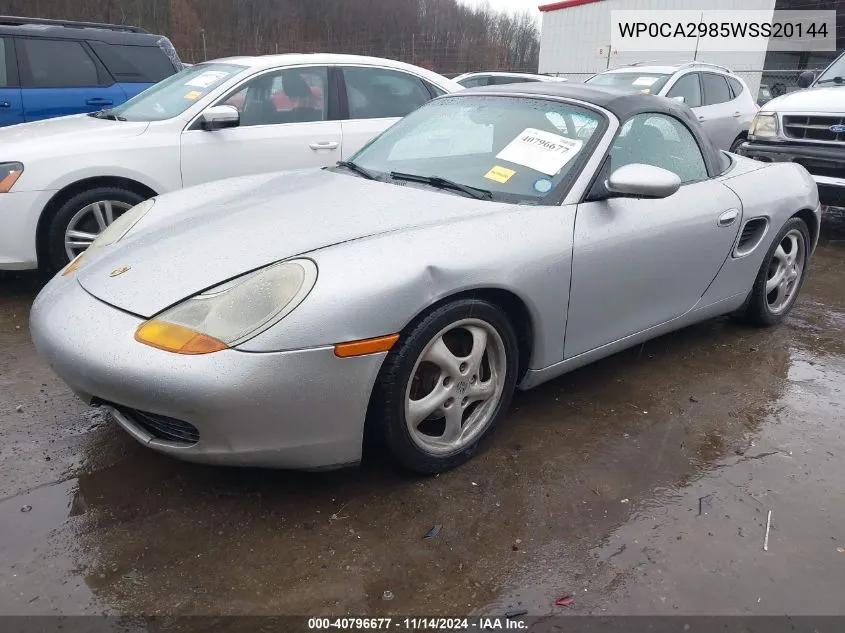 1998 Porsche Boxster VIN: WP0CA2985WSS20144 Lot: 40796677