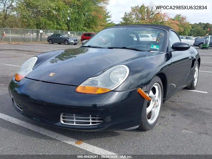 1999 Porsche Boxster VIN: WP0CA2985XU632834 Lot: 40426241