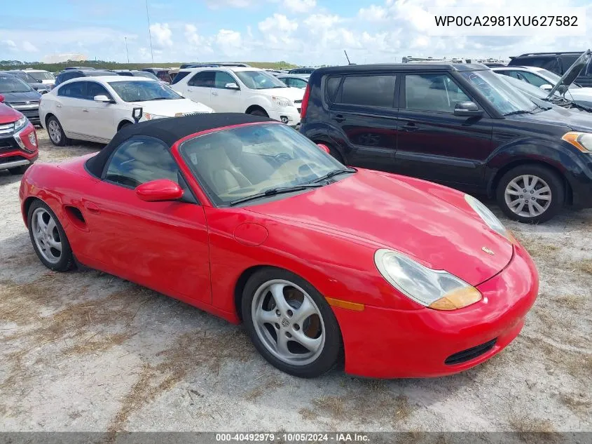 1999 Porsche Boxster VIN: WP0CA2981XU627582 Lot: 40492979