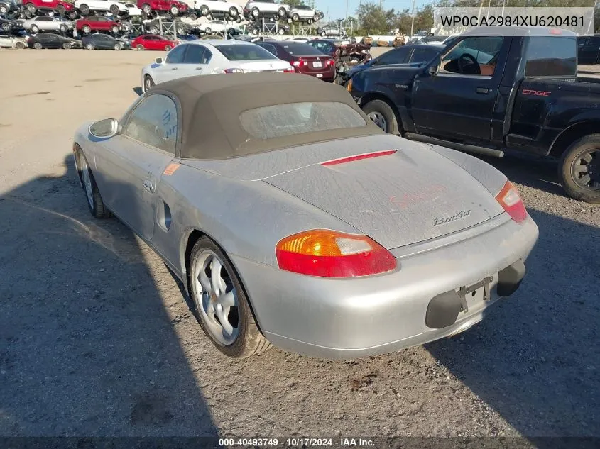 1999 Porsche Boxster VIN: WP0CA2984XU620481 Lot: 40493749