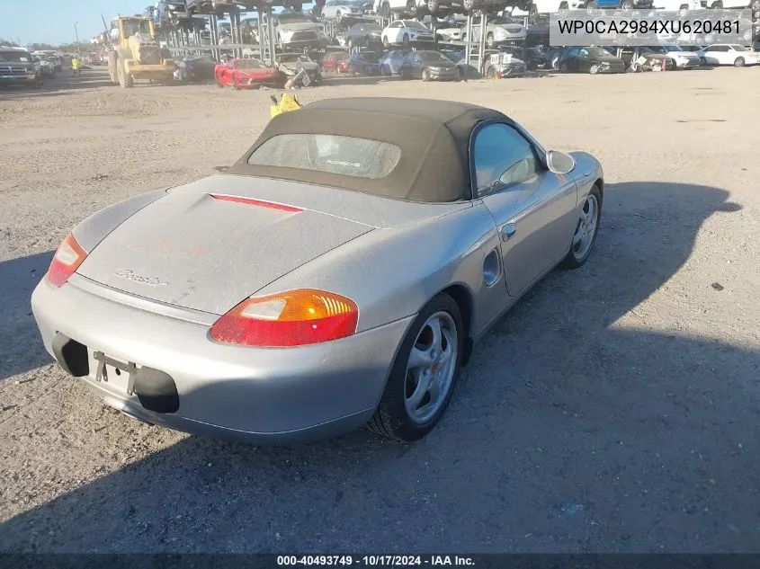 1999 Porsche Boxster VIN: WP0CA2984XU620481 Lot: 40493749