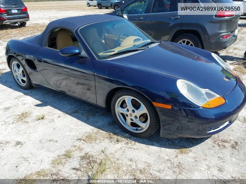 1999 Porsche Boxster VIN: WP0CA2989XU629550 Lot: 40593428