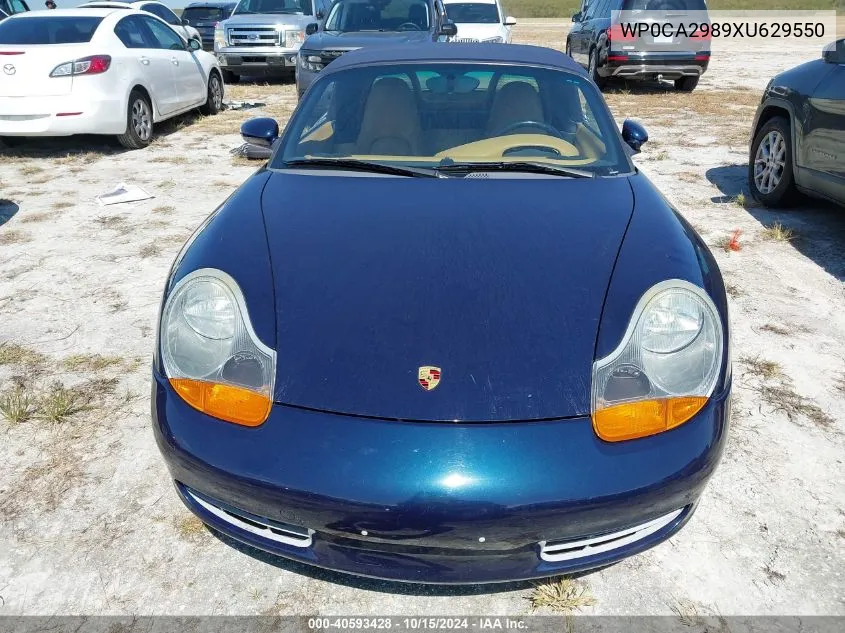 1999 Porsche Boxster VIN: WP0CA2989XU629550 Lot: 40593428