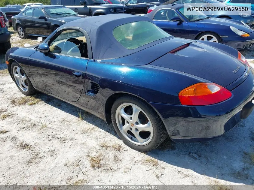 1999 Porsche Boxster VIN: WP0CA2989XU629550 Lot: 40593428