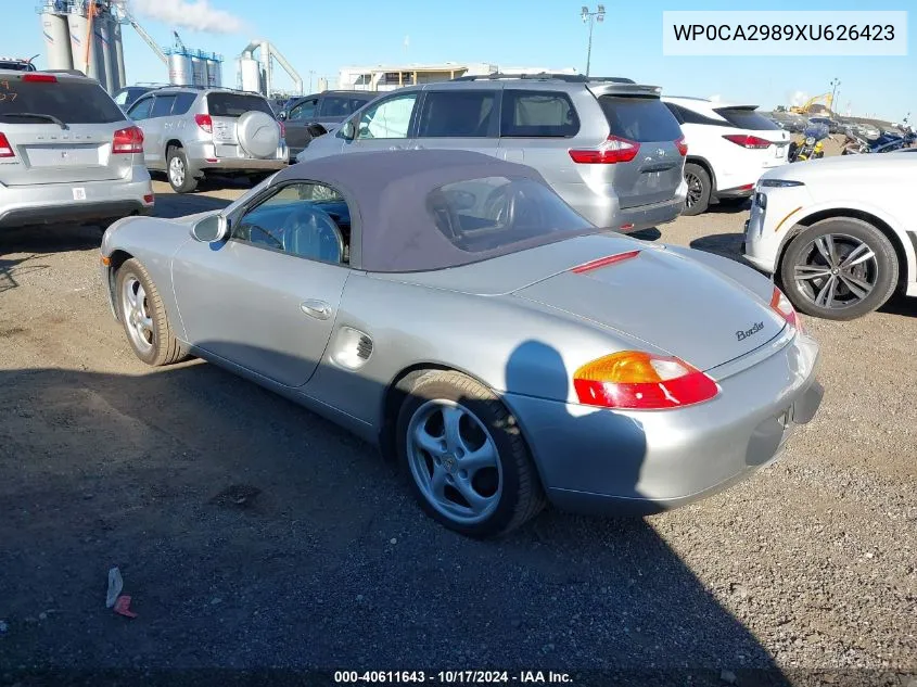 1999 Porsche Boxster VIN: WP0CA2989XU626423 Lot: 40611643