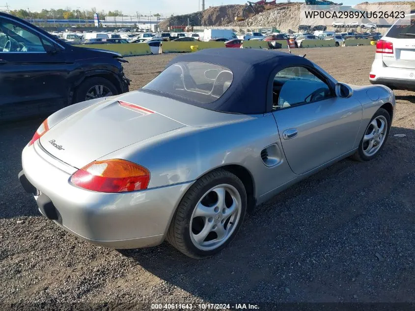 1999 Porsche Boxster VIN: WP0CA2989XU626423 Lot: 40611643