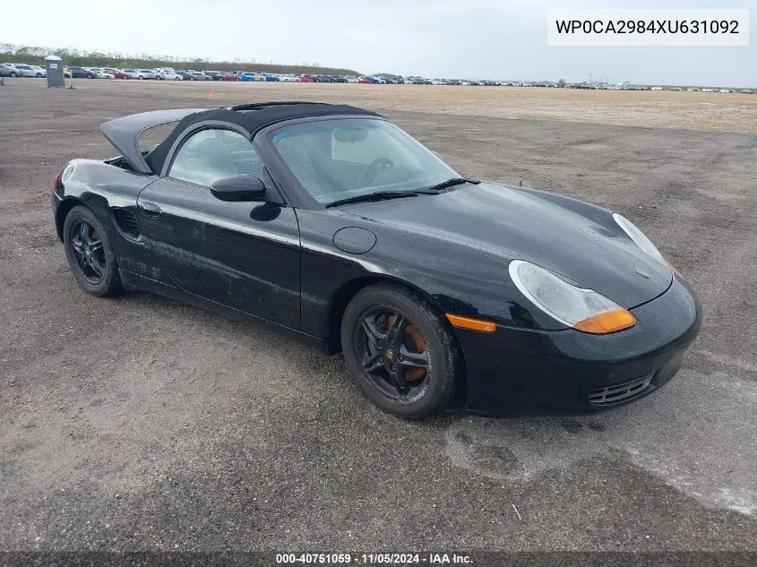 1999 Porsche Boxster VIN: WP0CA2984XU631092 Lot: 40751059