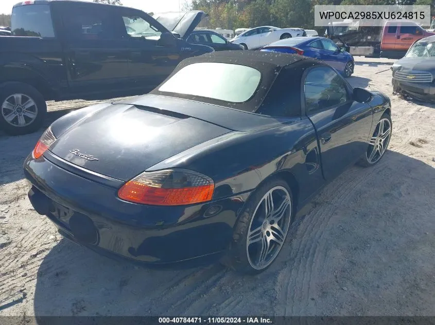 1999 Porsche Boxster VIN: WP0CA2985XU624815 Lot: 40784471