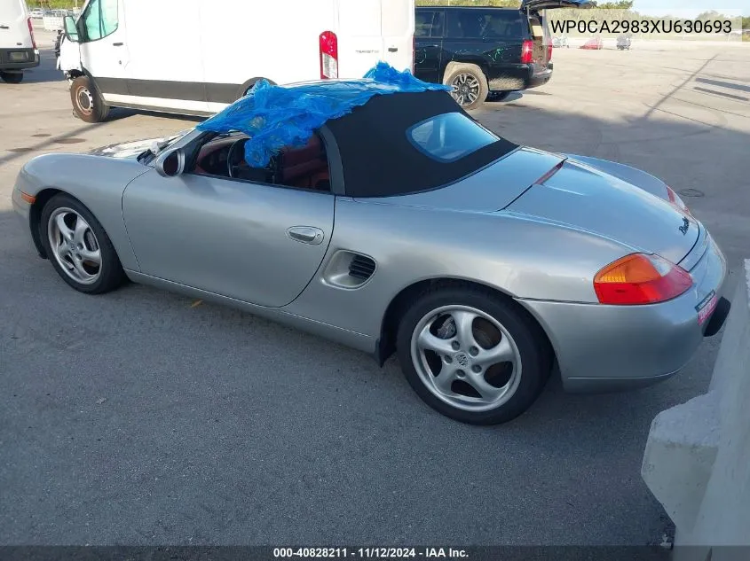 1999 Porsche Boxster VIN: WP0CA2983XU630693 Lot: 40828211