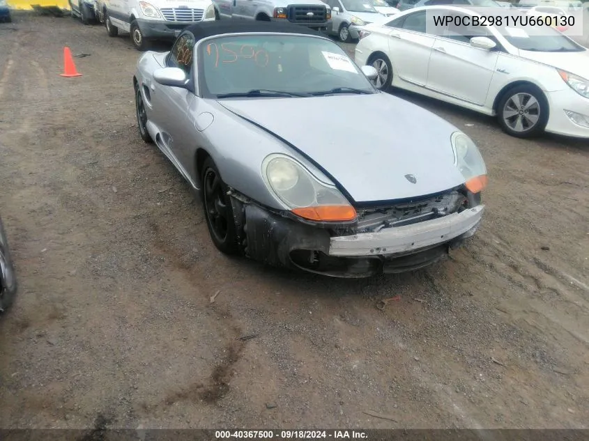 WP0CB2981YU660130 2000 Porsche Boxster S