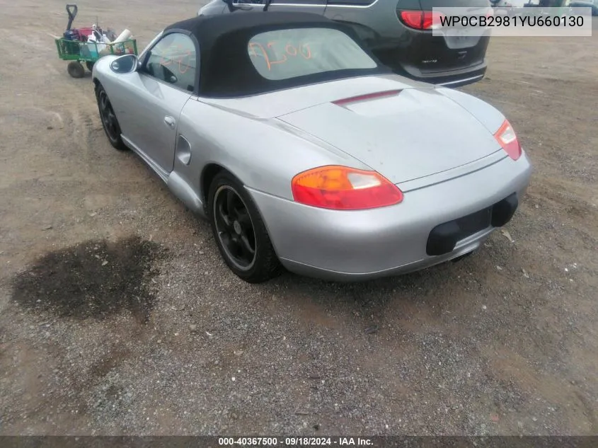 WP0CB2981YU660130 2000 Porsche Boxster S