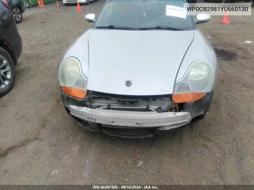 WP0CB2981YU660130 2000 Porsche Boxster S