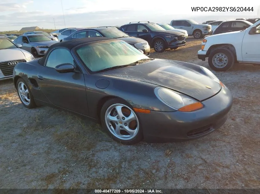 2000 Porsche Boxster VIN: WP0CA2982YS620444 Lot: 40477209