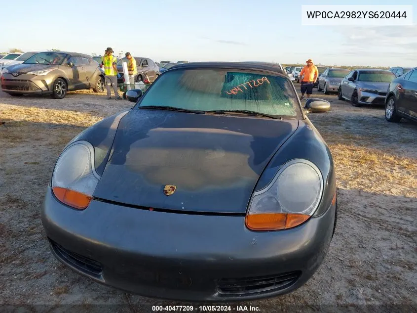 2000 Porsche Boxster VIN: WP0CA2982YS620444 Lot: 40477209