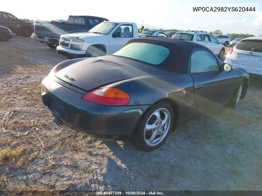 2000 Porsche Boxster VIN: WP0CA2982YS620444 Lot: 40477209