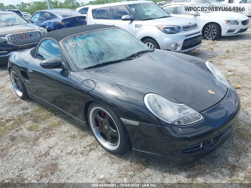 2000 Porsche Boxster S VIN: WP0CB2988YU664966 Lot: 40489561