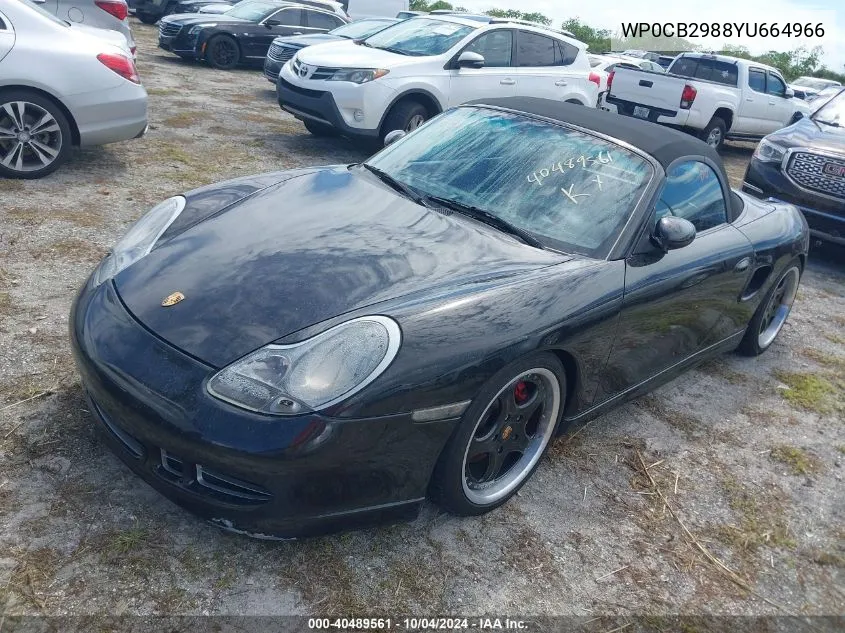 2000 Porsche Boxster S VIN: WP0CB2988YU664966 Lot: 40489561