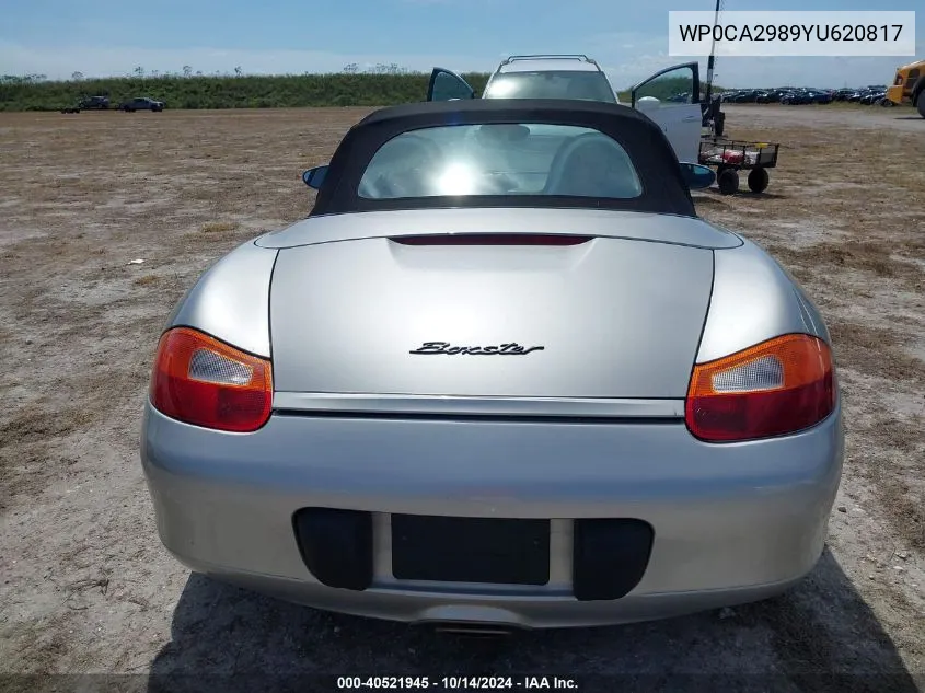 2000 Porsche Boxster VIN: WP0CA2989YU620817 Lot: 40521945