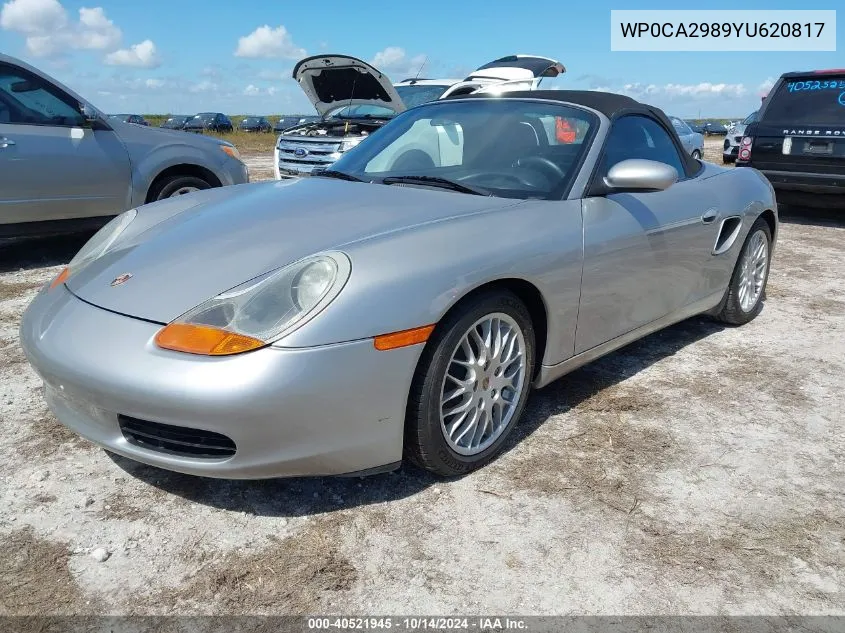 2000 Porsche Boxster VIN: WP0CA2989YU620817 Lot: 40521945