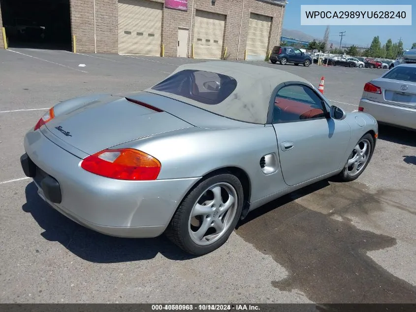 2000 Porsche Boxster VIN: WP0CA2989YU628240 Lot: 40580963