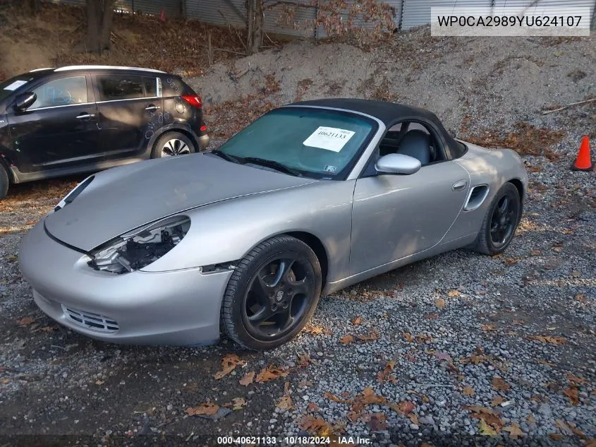 2000 Porsche Boxster VIN: WP0CA2989YU624107 Lot: 40621133