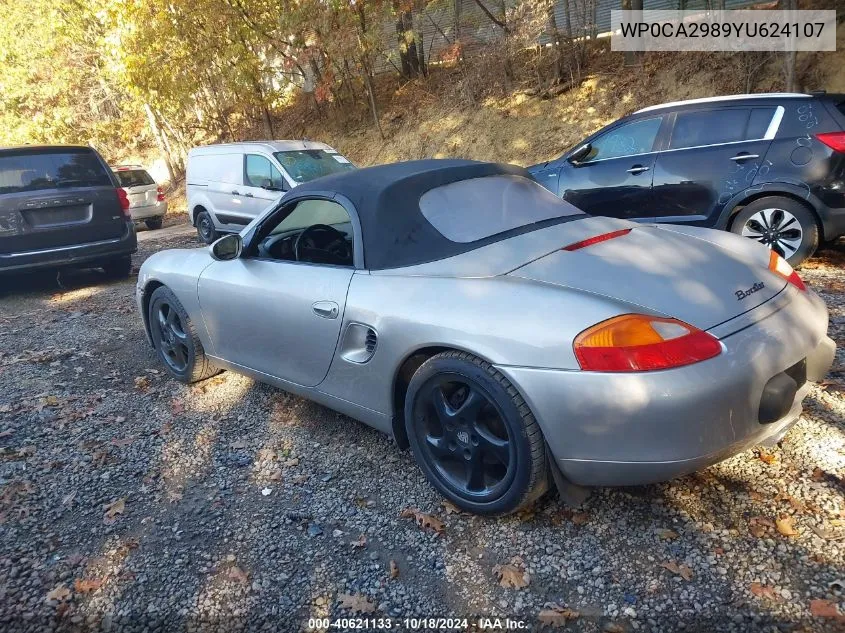 2000 Porsche Boxster VIN: WP0CA2989YU624107 Lot: 40621133