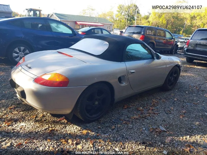 2000 Porsche Boxster VIN: WP0CA2989YU624107 Lot: 40621133