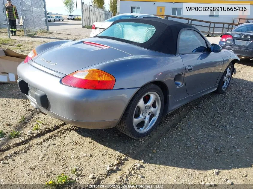 2001 Porsche Boxster S VIN: WP0CB29891U665436 Lot: 12015120