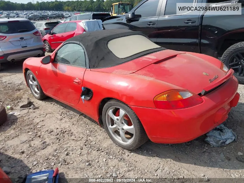 WP0CA2984WU621189 2001 Porsche Boxster