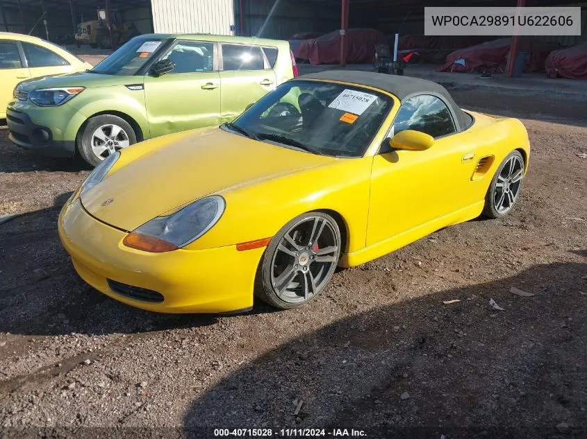 2001 Porsche Boxster VIN: WP0CA29891U622606 Lot: 40715028